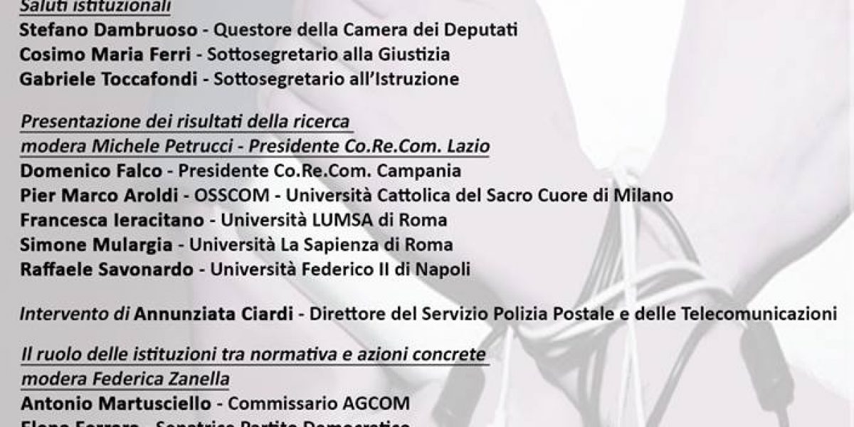 Presentazione del Rapporto “Web reputation e comportamenti online degli adolescenti in Italia”