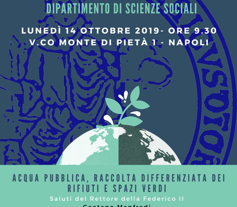 NOISIAMOAMBIENTE PRATICHE ECOSOSTENIBILI AL DIPARTIMENTO DI SCIENZE SOCIALI